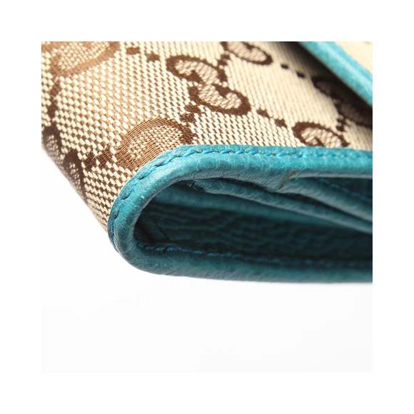 GUCCI Women's Canvas Continental Wallet in Brown - Excellent Condition in Brown - Picture 9 of 10